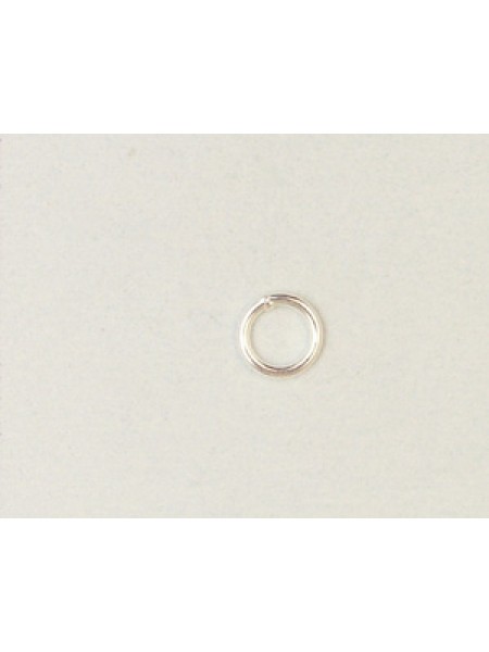 St.Silver Jump Ring 6mm x 0.89mm