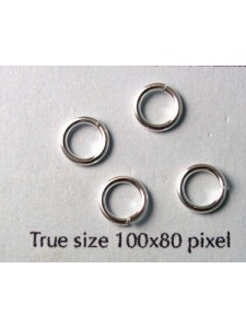 St.Silver Jump Ring 1.0 x 6.5mm