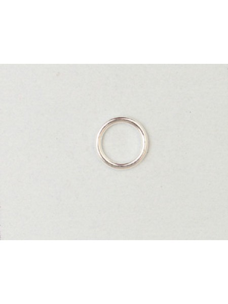 St.Silver Jump Ring 8.0 x 1.0mm SOLDERED