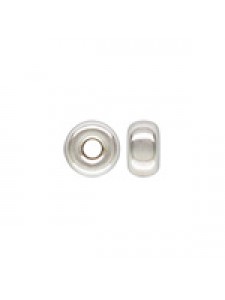 St.Silver Roundel 4.2x2.3mm H:1.3mm