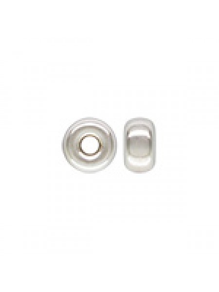 St.Silver Roundel 4.2x2.3mm H:1.3mm