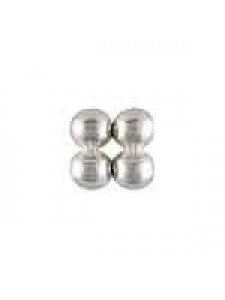 St.Silver Quad Spacer Bead 1mm