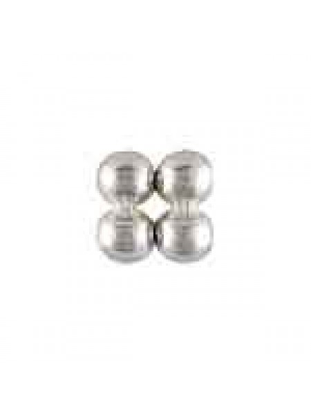 St.Silver Quad Spacer Bead 1mm