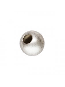 St.Silver Sandblast Bead 6mm H:2.4mm