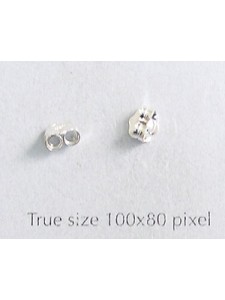 St.Silver Earring Backs Medium- per PAIR