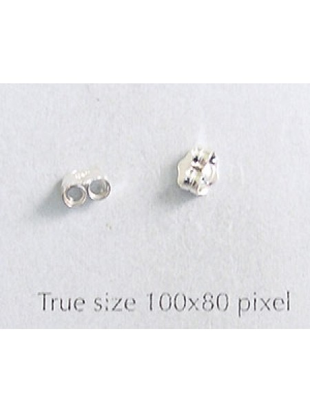 St.Silver Earring Backs Medium- per PAIR