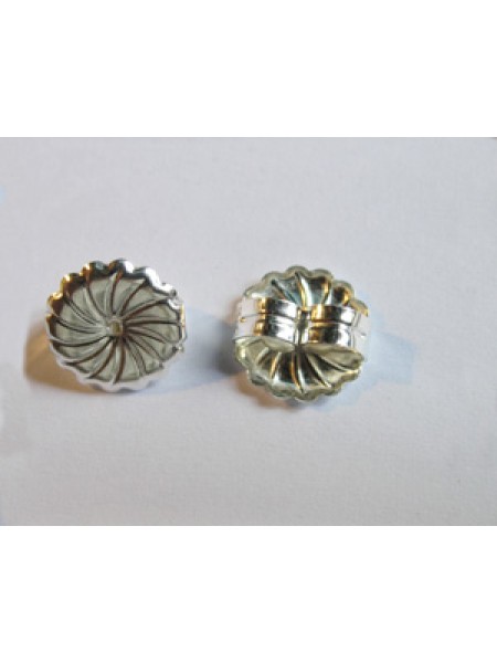 St.Silver Premium Stud Back 9.2x9.4mm-PR