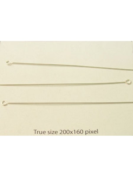 St.Silver Eye Pin 63mmx0.5mm (24 gauge)