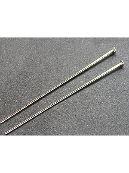 St.Silver Headpin 0.64x38mm Flat Head