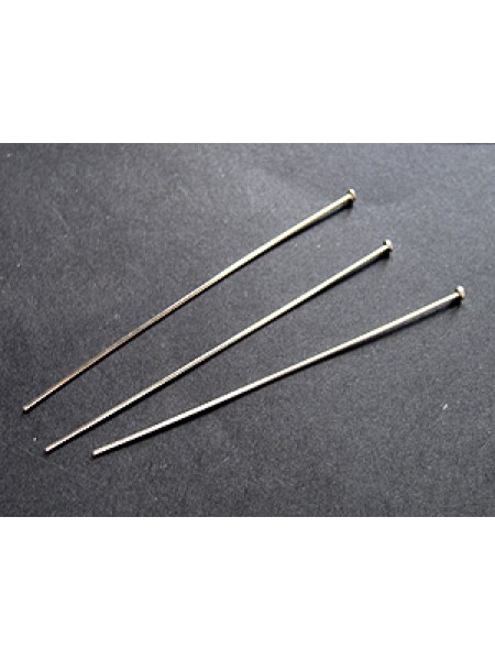 St.Silver Headpin 0.64x50mm 22gauge