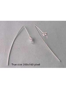 St.Silver Earwire 4mm CZ bezel w/ring PR