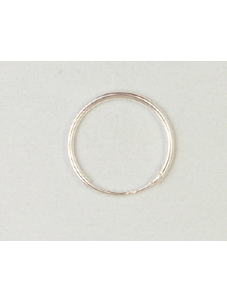 St.Silver Earring Hoop 16x1.25mm - EACH