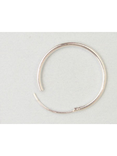 St.Silver Earring Hoop 20x1.25mm - EACH