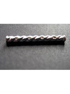 St.Silver Tubing Spacer twist2x19mm 4Row