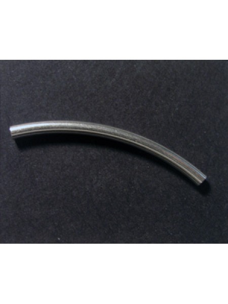 St.Silver Curved Tube OD2.0 ID1.7  L30mm