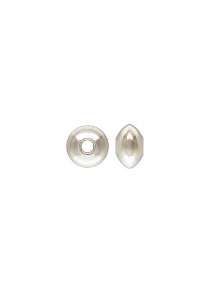 St.Silver Saucer Bead 3.3x2mm H:0.9mm