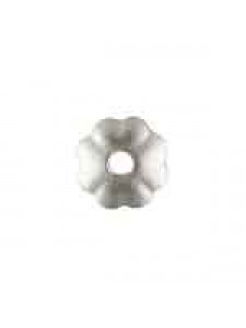 St.Silver Flower Bead Cap 3mm H:0.76mm