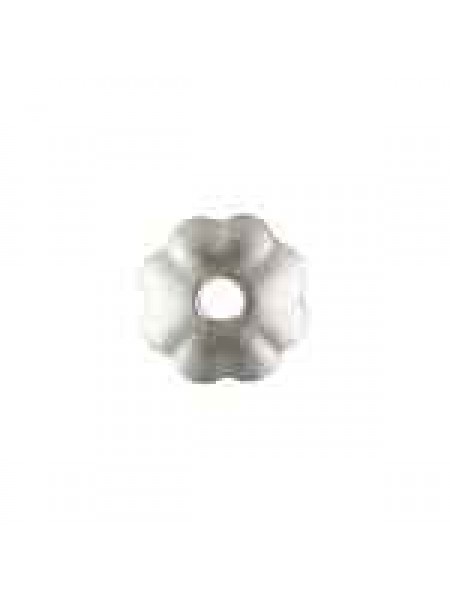 St.Silver Flower Bead Cap 3mm H:0.76mm