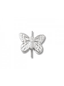 St.Silver Butterfly Bead 13.7mm (Top)