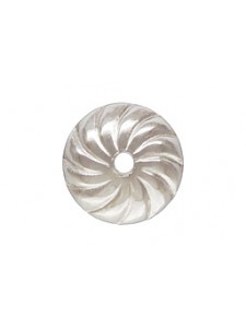 St.Silver Swirl Bead Cap 6mm AT