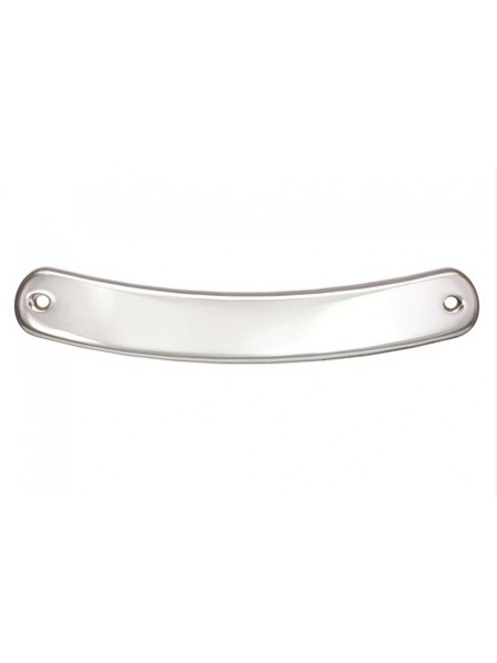 St.Silver Curved Bar 38x6.4mm w/2 holes