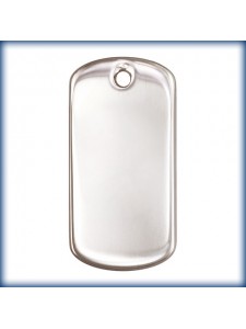 St.Silver Dog Tag 13x25mm