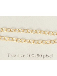Chain Cable 2mm Gold Filled - per gram