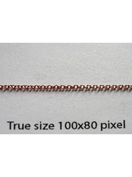 Cable Chain 1.2mm 14KGF Rose Gold - gram