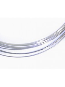 St. Silver Wire 1x0.5mm Half Round - gr