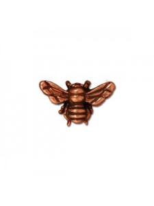 Honey Bee Bead Antique Copper