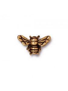 Honey Bee Bead  Antique Gold (GA)