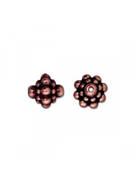 Bead Pamada 8mm H:1mm  Antique Copper