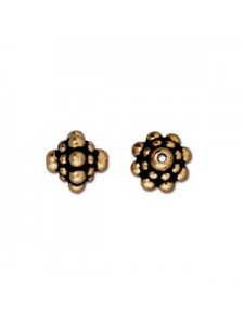 Bead Pamada 8mm H:1mm  Antique Gold