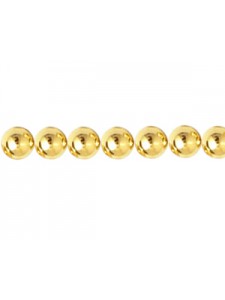 Metal Bead Round 5mm Gold Plated