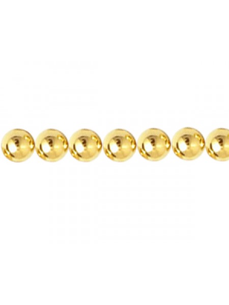 Metal Bead Round 5mm Gold Plated
