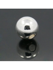 Brass Bead Round 8mm H:2mm Nickel Plated