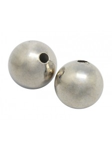 Metal Bead Round 14mm Platinu NF (2mm H)