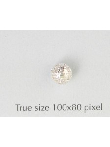 Filigree Bead 6mm Silver plated