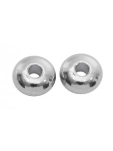 Abacus Bead Platinum Plated 6mm