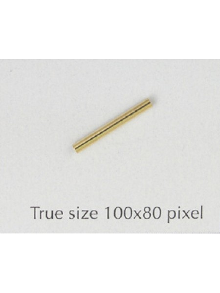Tube Brass 1.5x13mm Gold plated