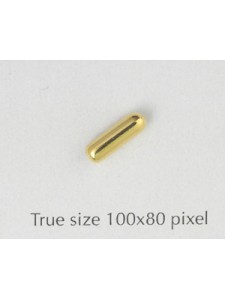 Brass Bead Tube Gold plated
