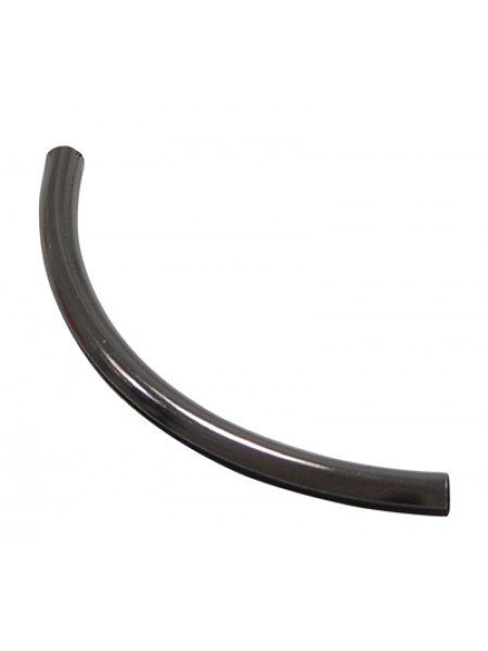 Curved Tube w\split 78x5mm H4mm Black