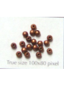 Brass Bead 3mm Large Hole Antique Copper