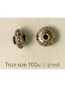 Filler Bead 10x7mm Anti Silver