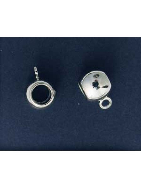 Hang Bead Big Hole Nickel plated