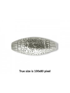 CCB Bead Rice 23x9mm Antique Silver