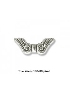 CCB Bead Wing 11x8mm Antique Silver