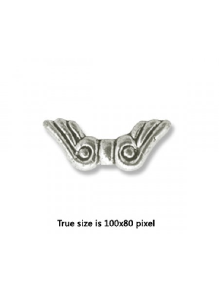 CCB Bead Wing 11x8mm Antique Silver