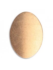 Copper Oval Blank 0.75x1.1 in 24GA