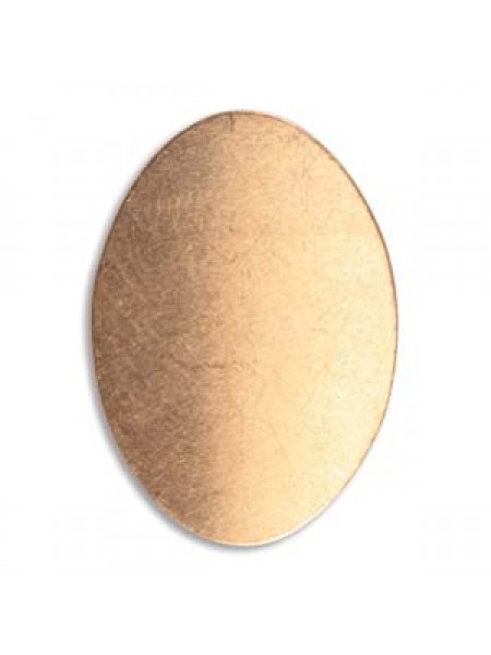 Copper Oval Blank 0.75x1.1 in 24GA